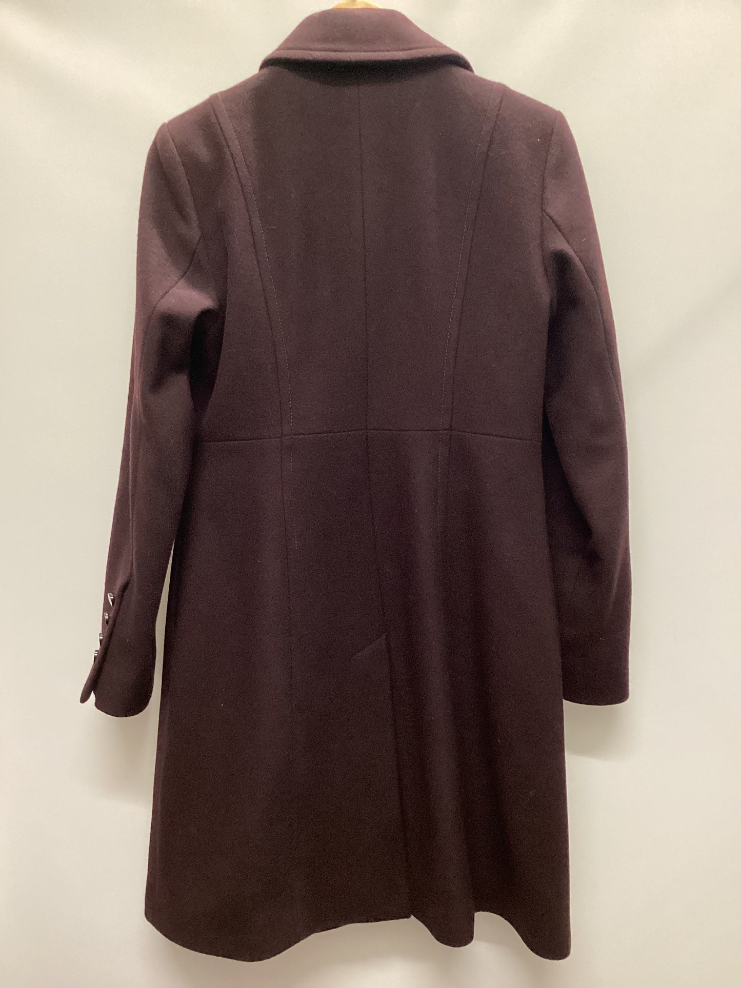 Hobbs Dark Red Wool Blend Coat Size 12