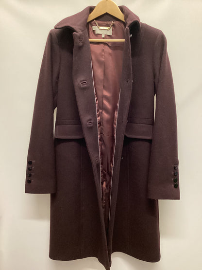 Hobbs Dark Red Wool Blend Coat Size 12
