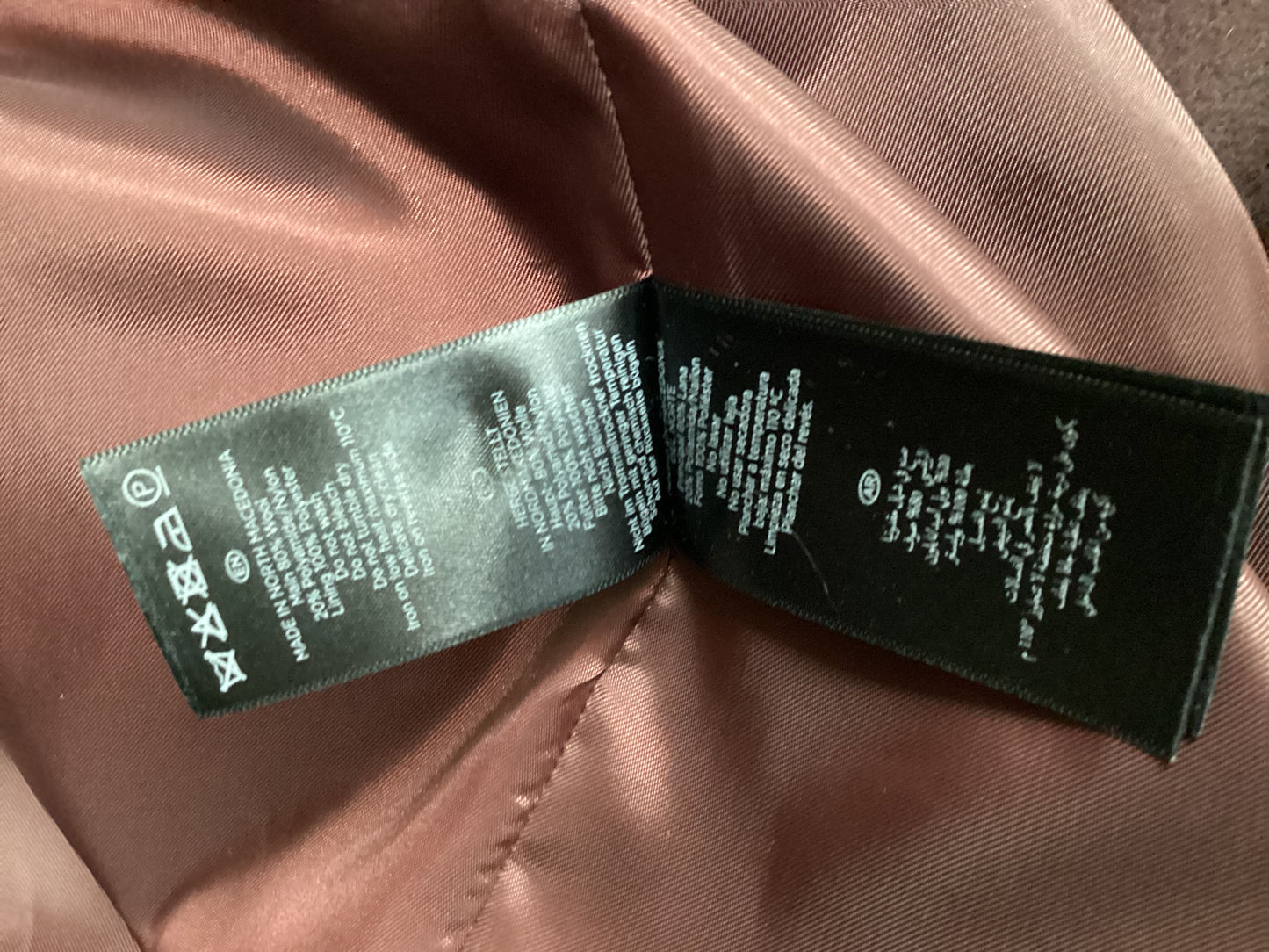 Hobbs Dark Red Wool Blend Coat Size 12