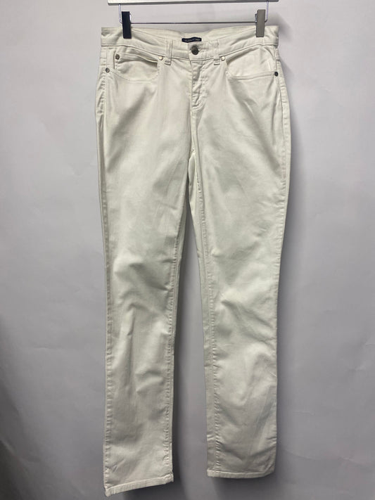Eileen Fisher White Skinny Jeans 8