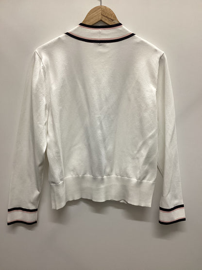 Ted Baker White Pink and Black Stripe Cardigan Size 4 (14)