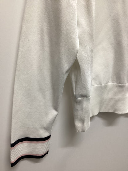 Ted Baker White Pink and Black Stripe Cardigan Size 4 (14)