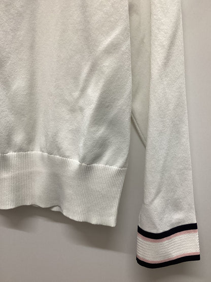 Ted Baker White Pink and Black Stripe Cardigan Size 4 (14)