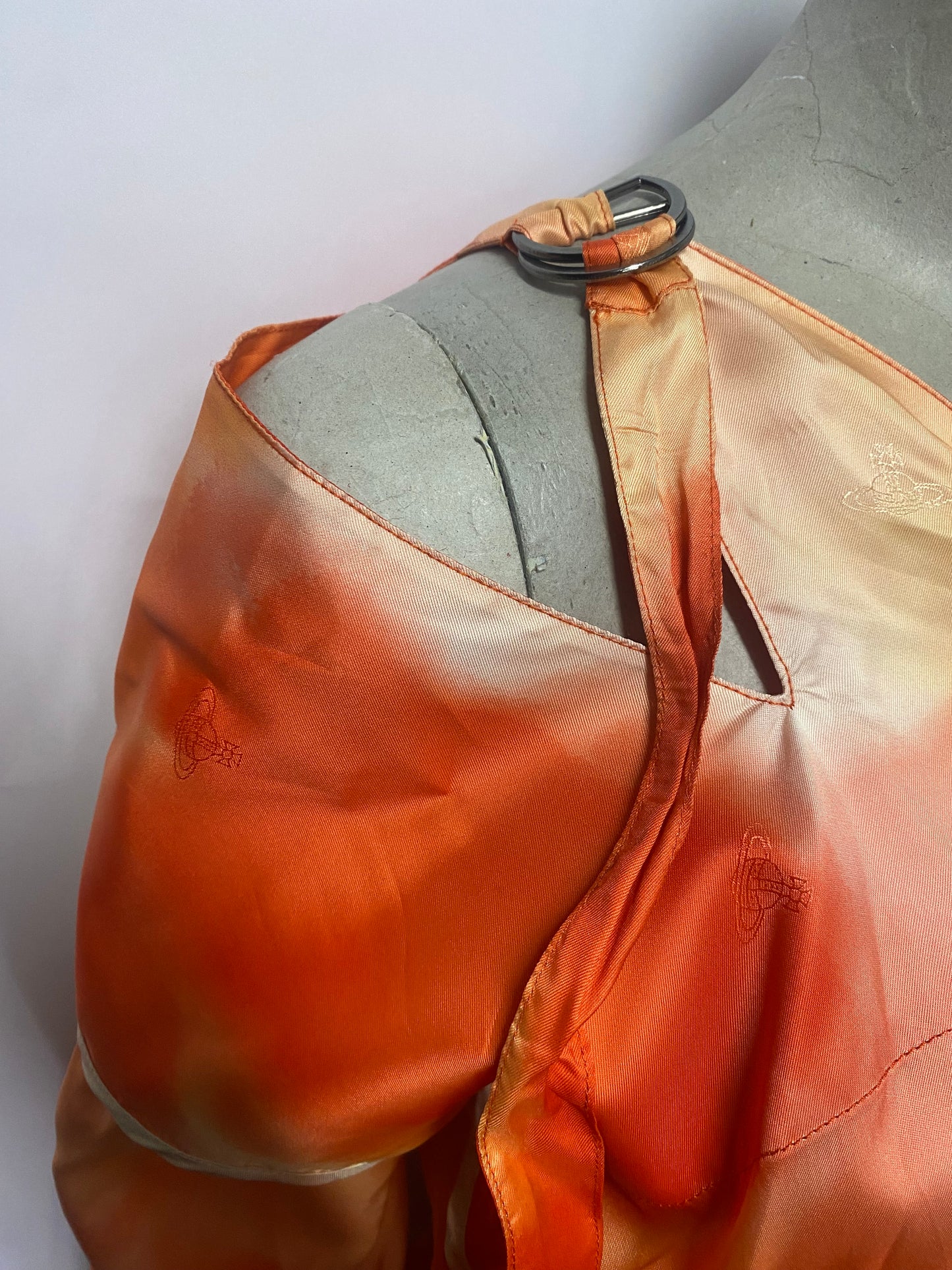 Vivienne Westwood Scylla Dress Orange Orb Print 12 BNWT