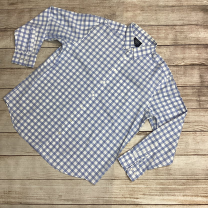 Charles Tyrwhitt Blue White Check Cotton Shirt Size XL