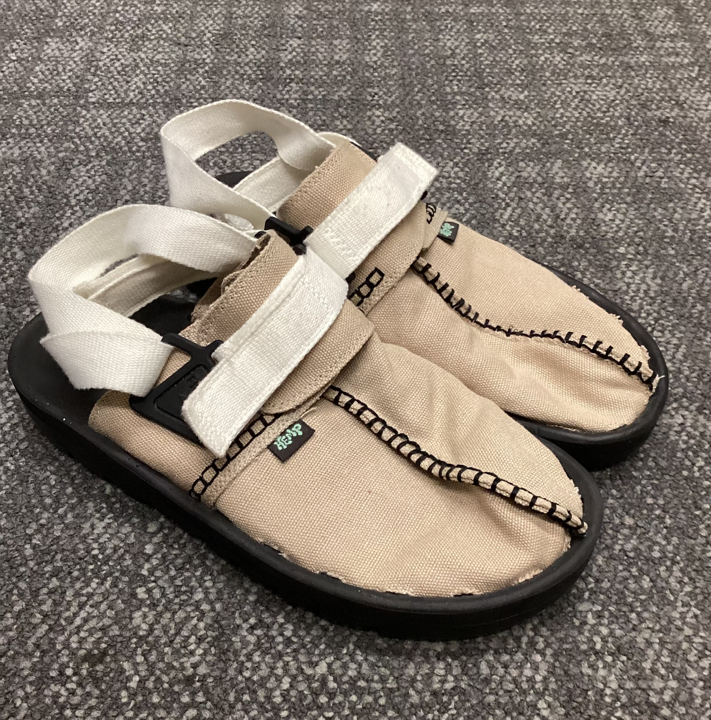 Reebok Beige Hemp Beatnik Sandals Size 10