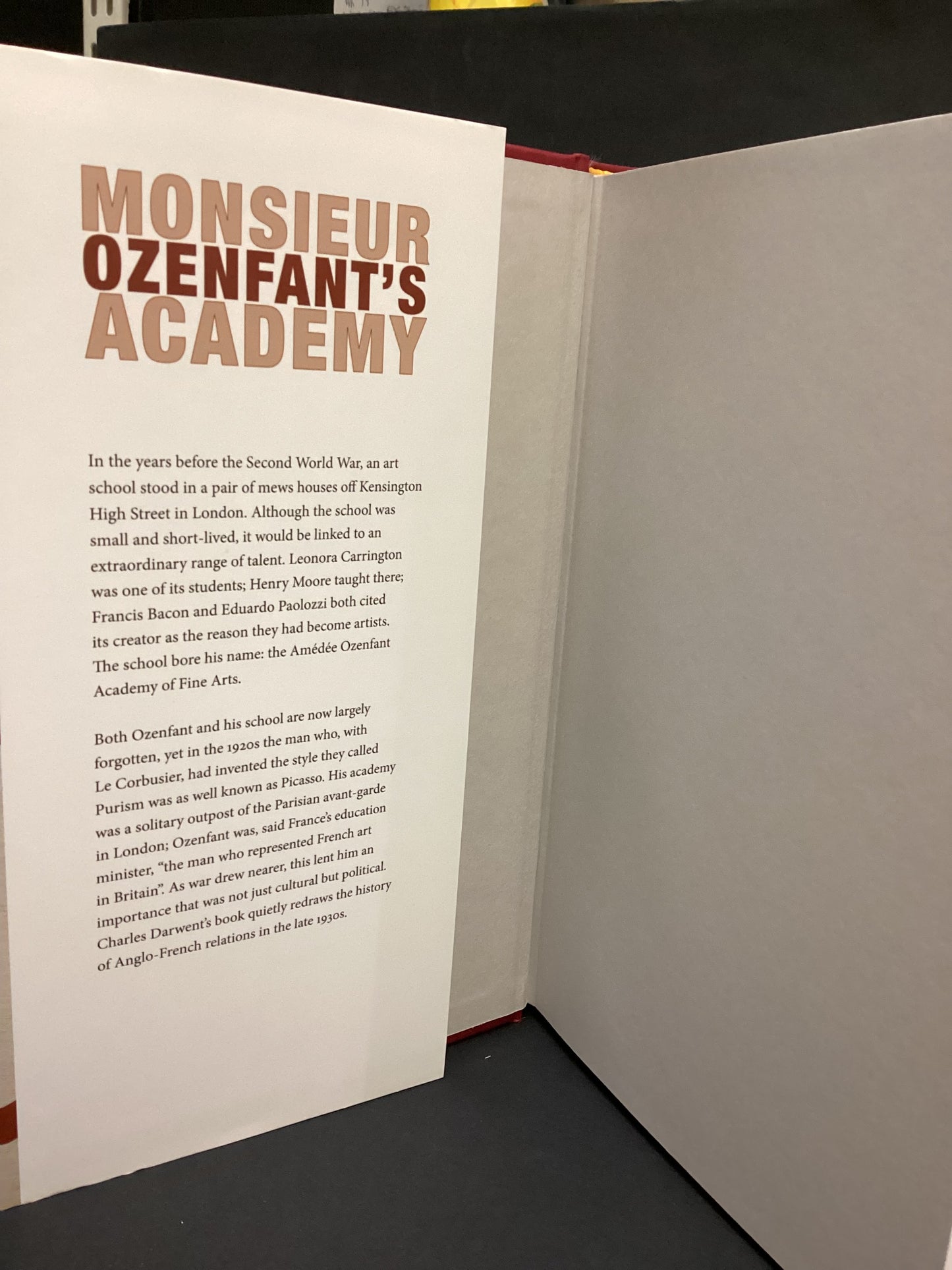 Monsieur Ozenfant's Academy (2025) by Charles Darwent Hardback