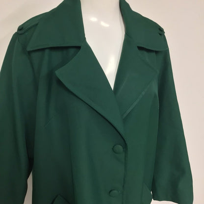 Vintage Celeste Fashion House Green Trench Coat Size Ch48" (approx.)