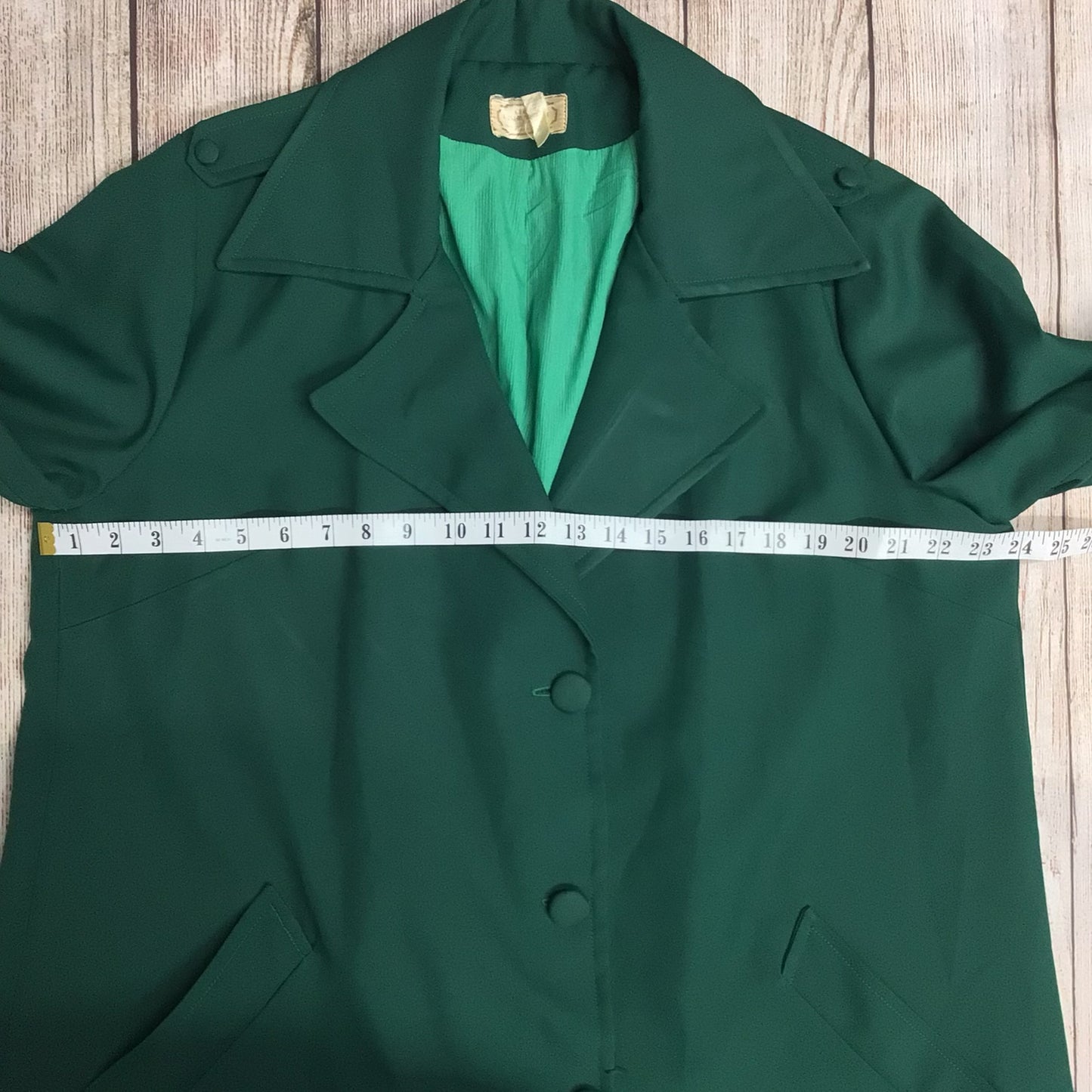 Vintage Celeste Fashion House Green Trench Coat Size Ch48" (approx.)