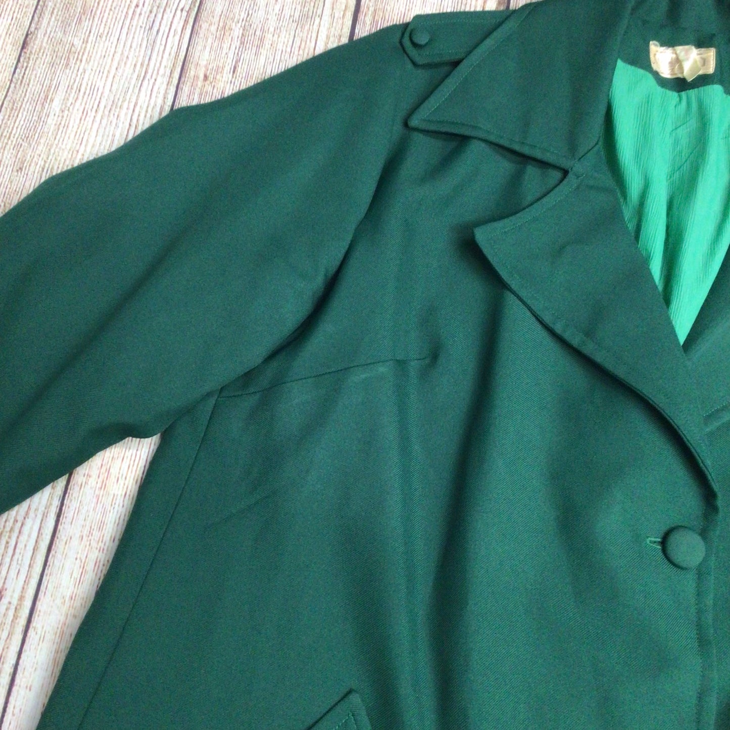 Vintage Celeste Fashion House Green Trench Coat Size Ch48" (approx.)