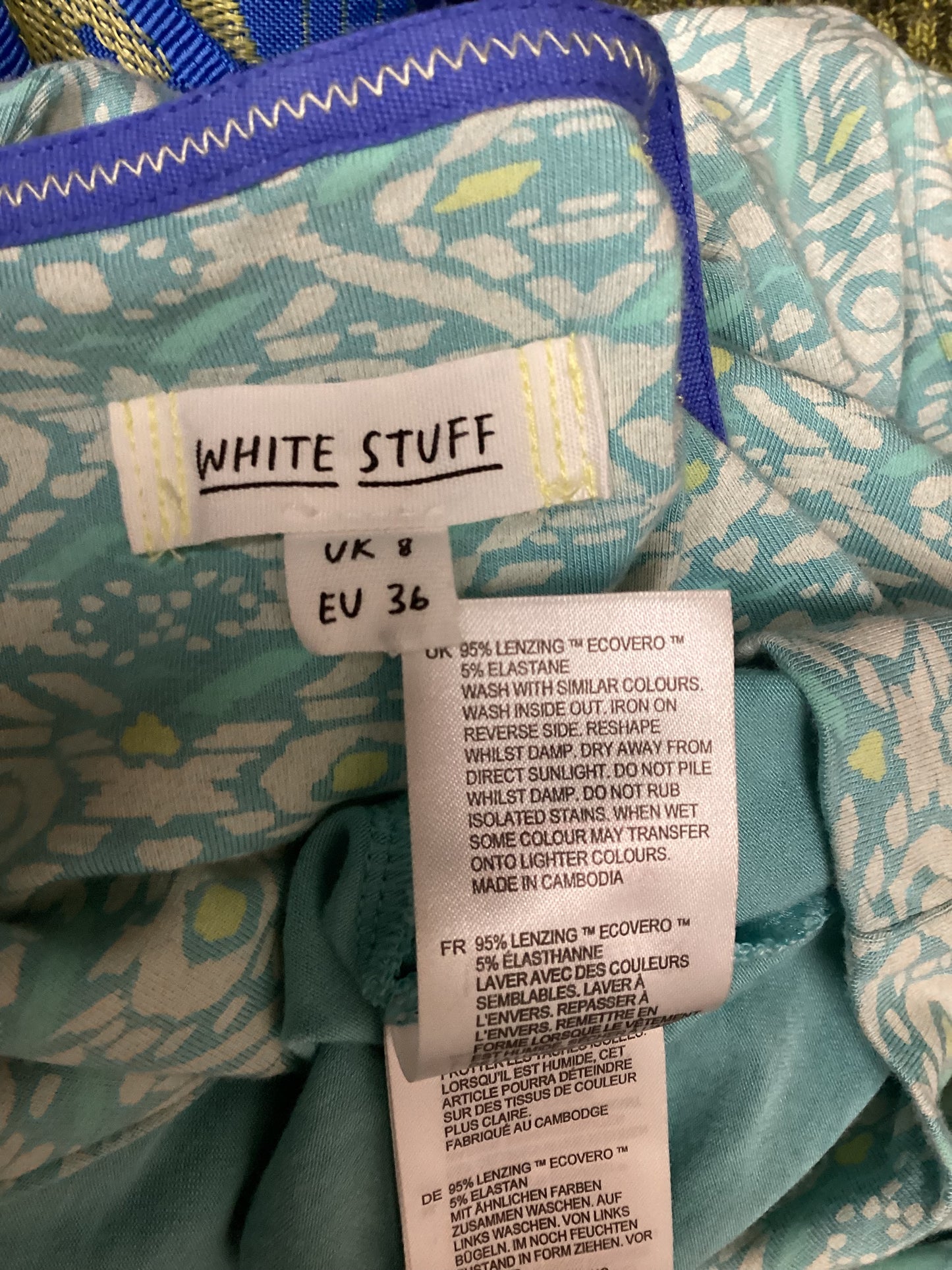 White Stuff Light Blue Dress with Pockets Size 8