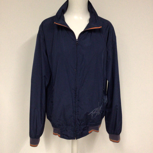 Billabong Blue Bomber Jacket w/Orange & Purple Trim Size M