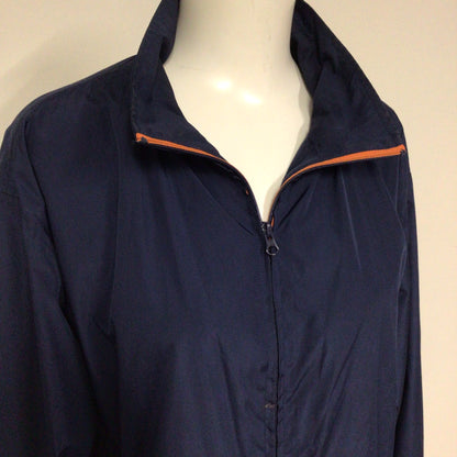 Billabong Blue Bomber Jacket w/Orange & Purple Trim Size M