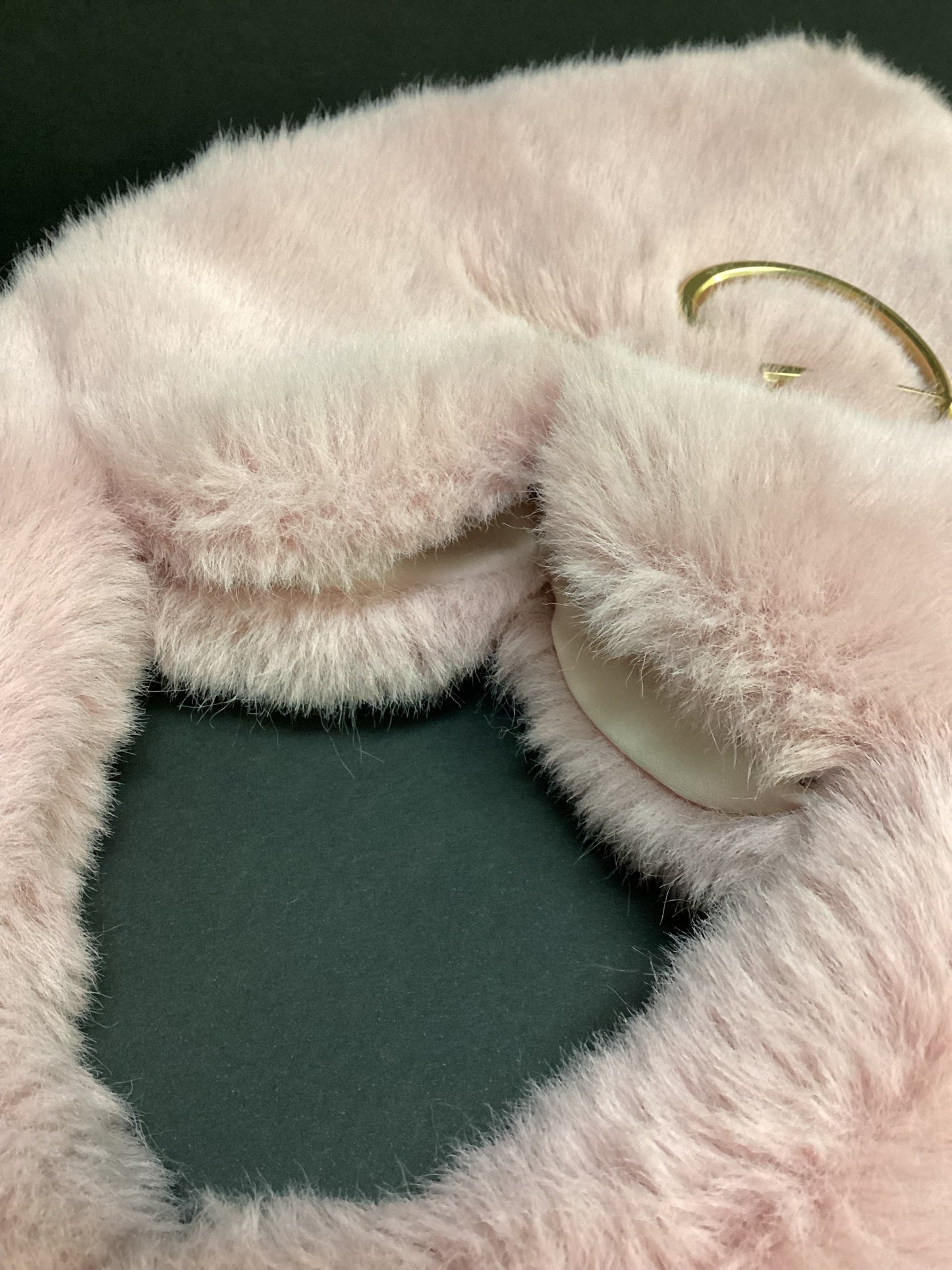 Blumarine Heart-Shaped Faux Fur Mini Bag