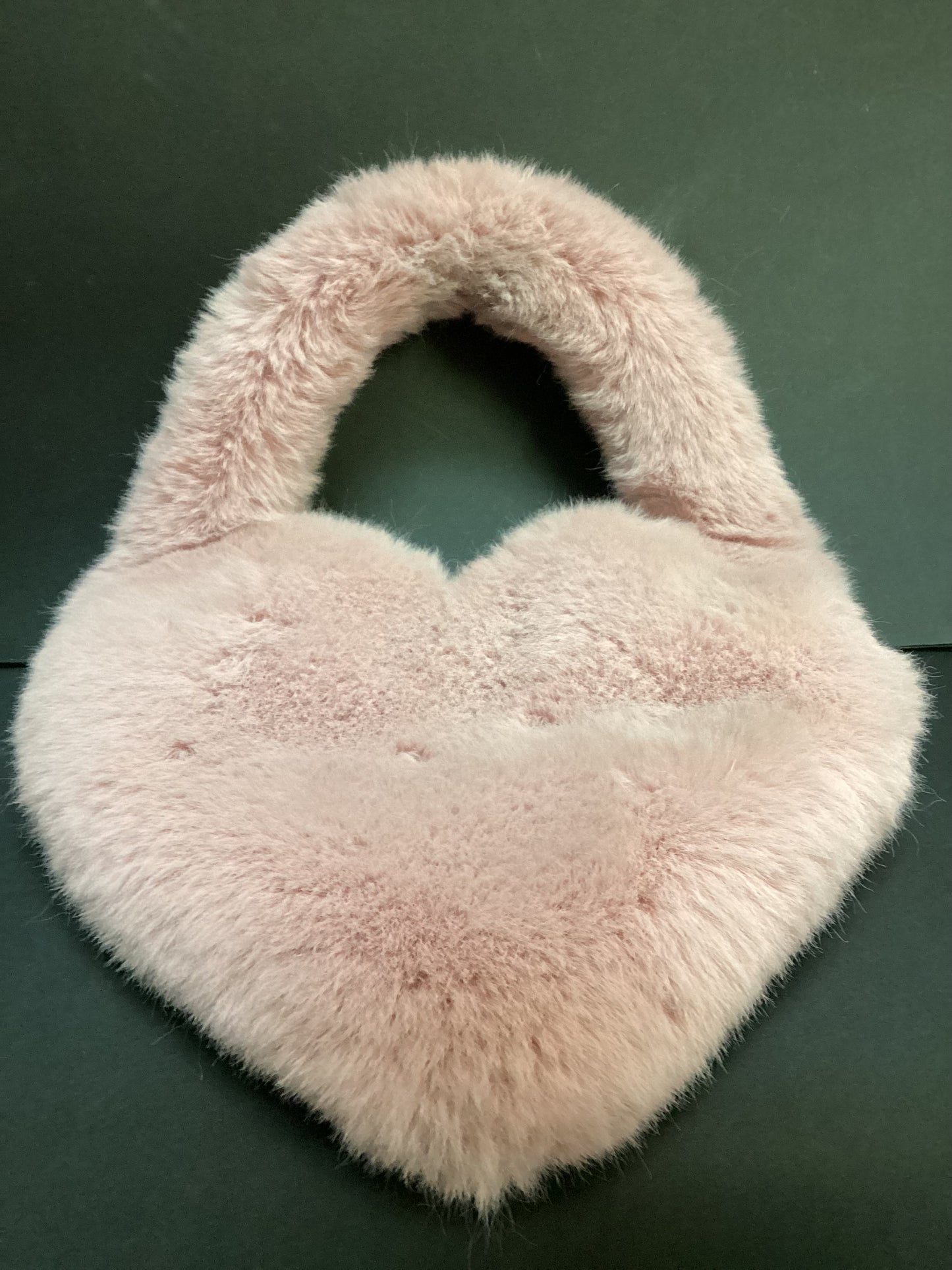 Blumarine Heart-Shaped Faux Fur Mini Bag