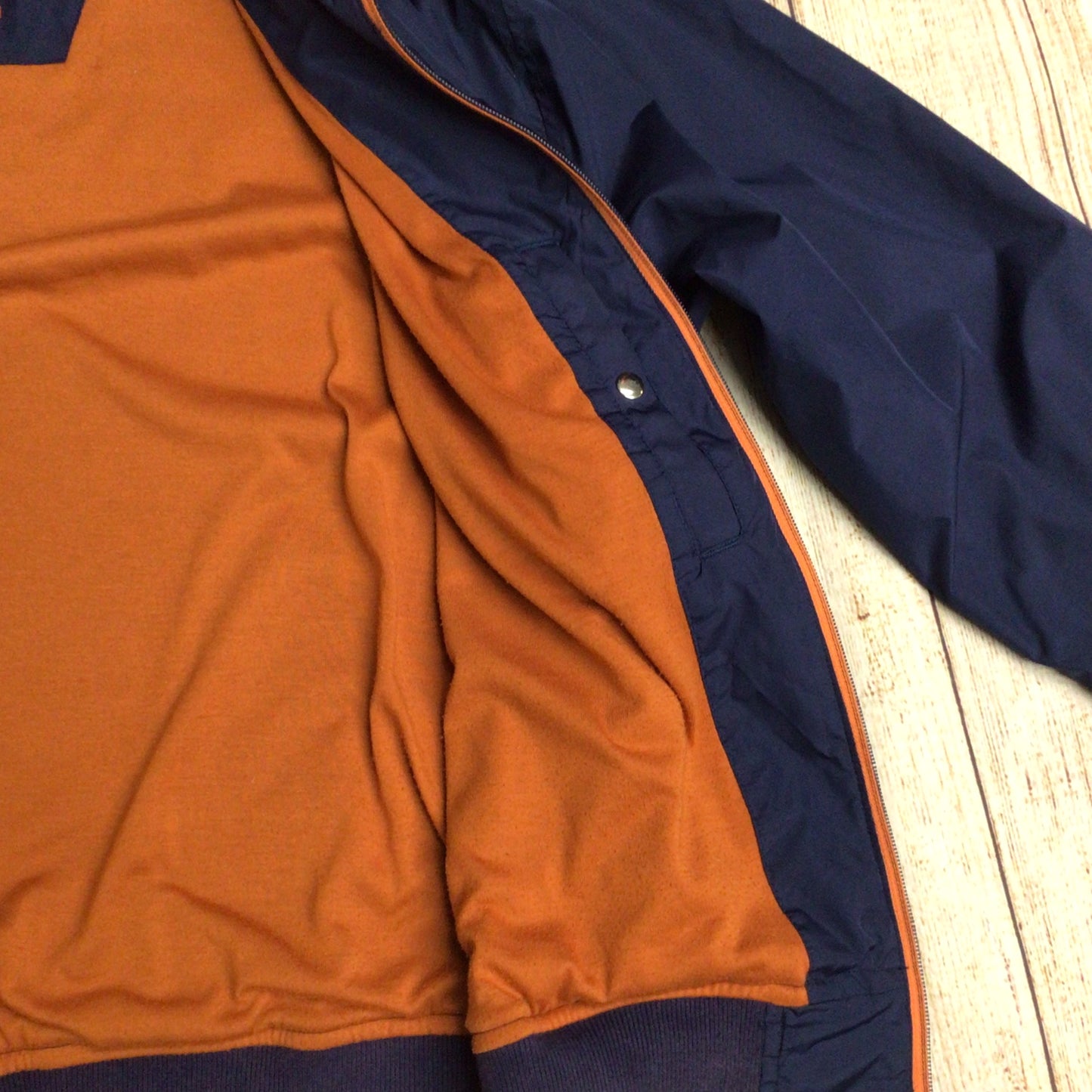 Billabong Blue Bomber Jacket w/Orange & Purple Trim Size M