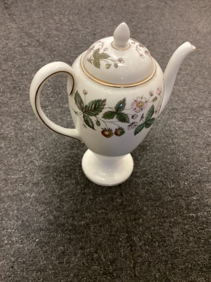 Wedgwood Strawberry Hill Coffee Pot - Bone China