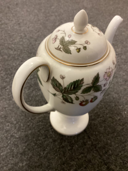 Wedgwood Strawberry Hill Coffee Pot - Bone China