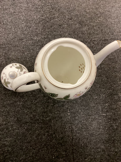 Wedgwood Strawberry Hill Coffee Pot - Bone China