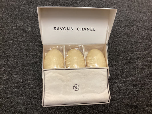3 CHANEL No. 5 Bar Soaps in Box - SAVONS CHANEL - 8 1/4 Oz
