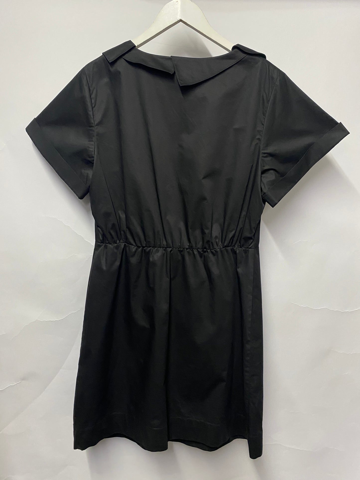 Lisa Ho Black Short Sleeve Ruffle Dress 14