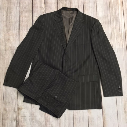 Falabella Brown Striped Trouser Suit 2 Piece Size 56