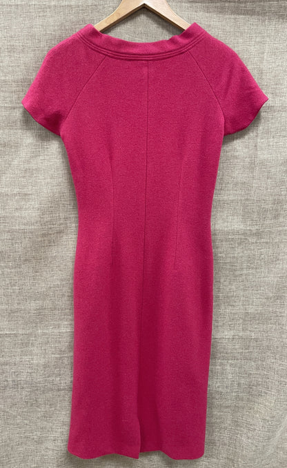 Jorgina Barcelona Pink Wool Shift Dress Size 10