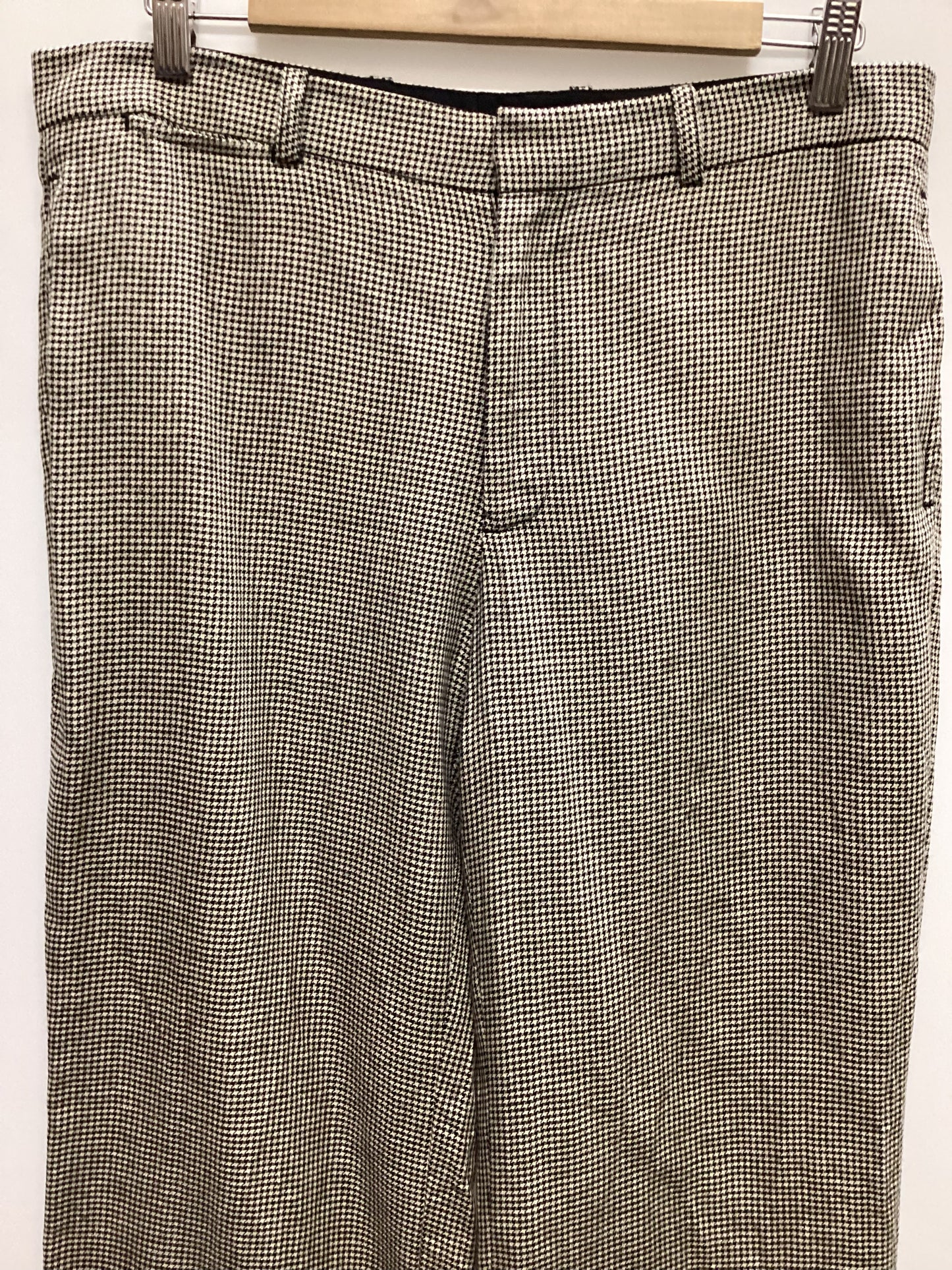 Vintage Ralph Lauren Micro Houndstooth Wool and Linen Trousers Size 10