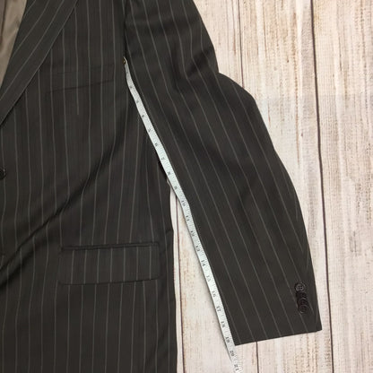 Falabella Brown Striped Trouser Suit 2 Piece Size 56