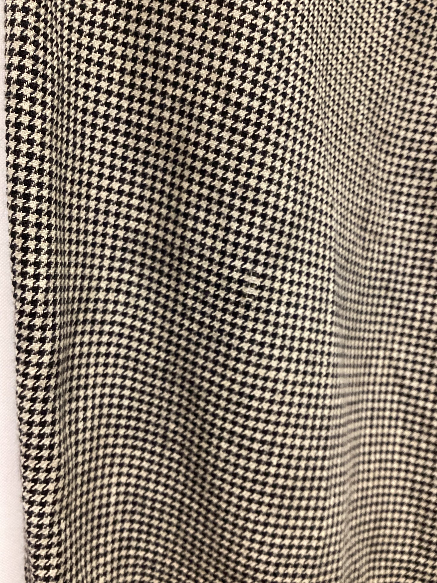 Vintage Ralph Lauren Micro Houndstooth Wool and Linen Trousers Size 10