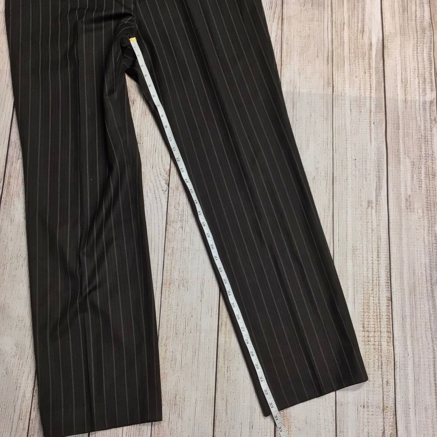 Falabella Brown Striped Trouser Suit 2 Piece Size 56