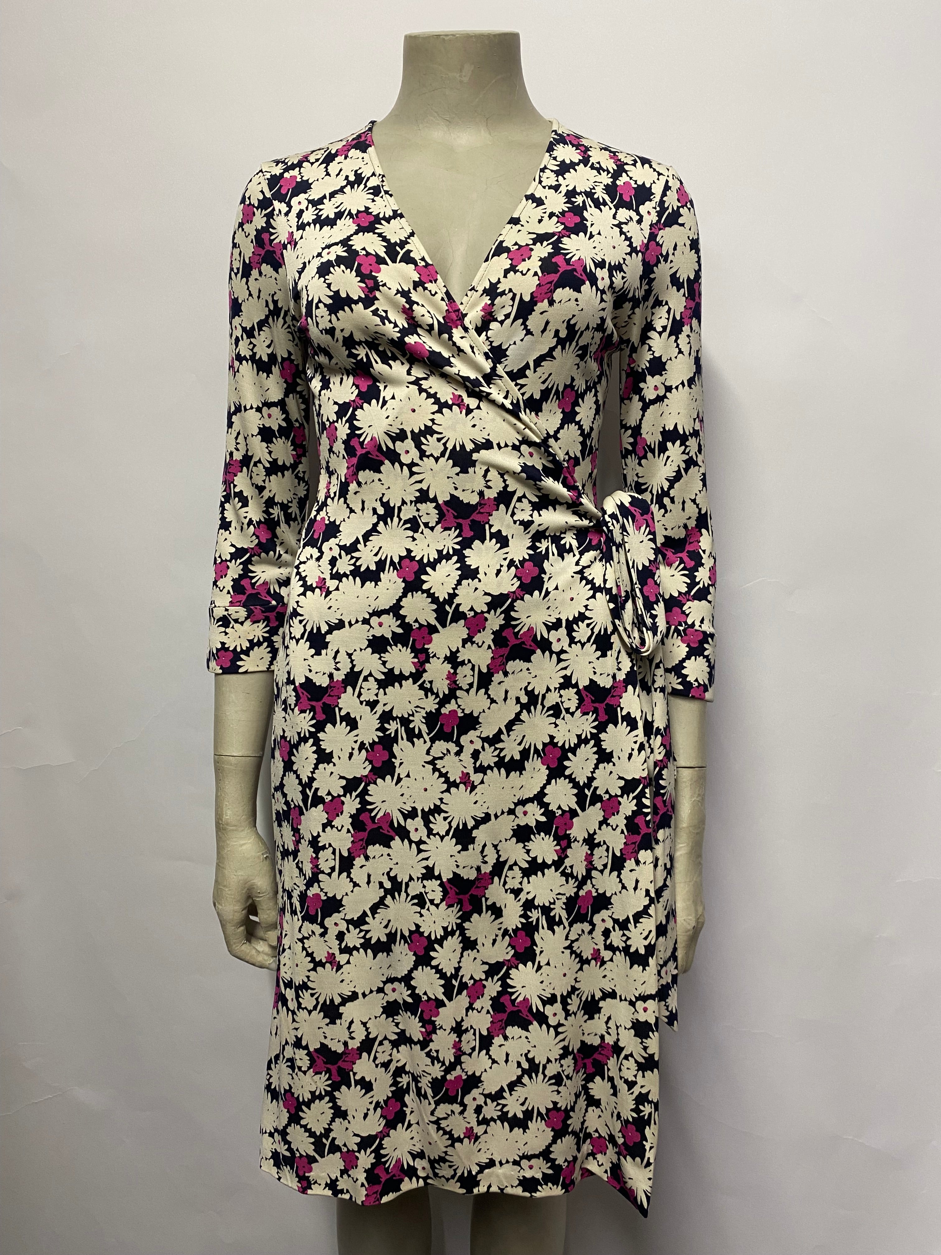 Diane von furstenberg pink best sale wrap dress