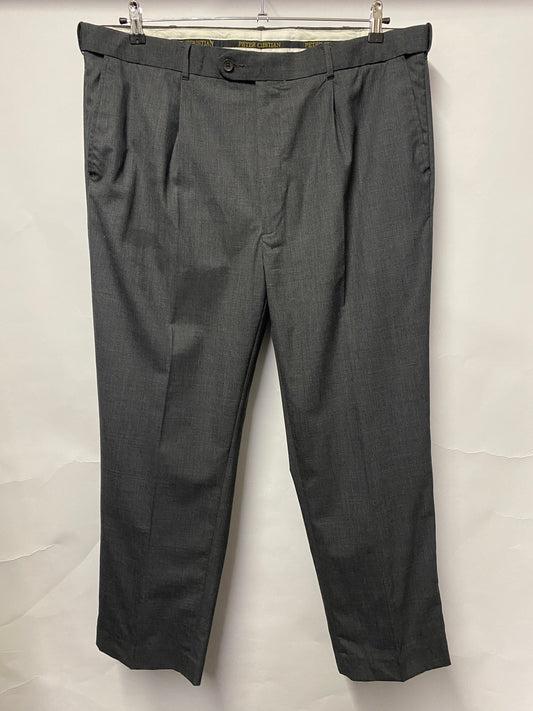 Peter Christian Grey Wool Tailored Trousers 42x29