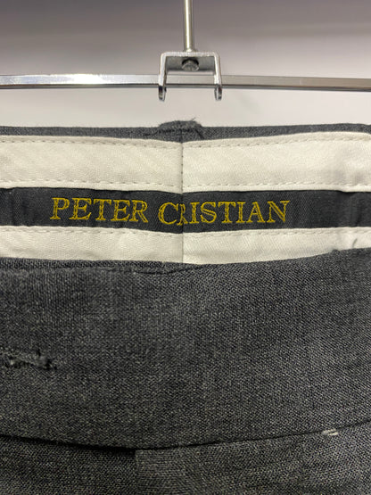 Peter Christian Grey Wool Tailored Trousers 42x29