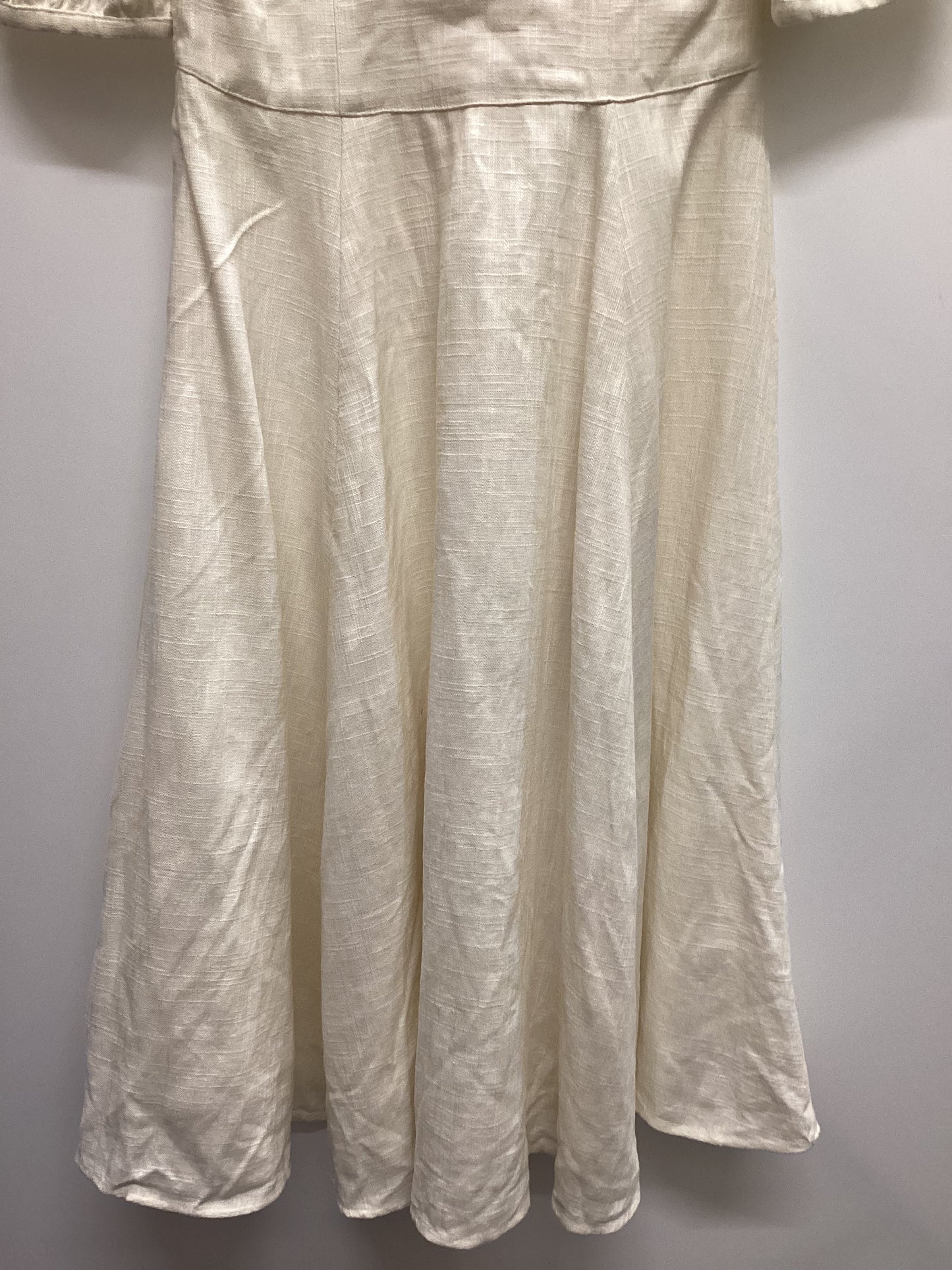 STAUD Linen Blend White Dress Size 6