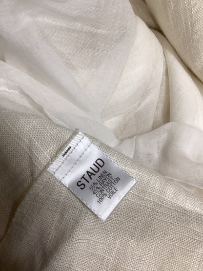 STAUD Linen Blend White Dress Size 6