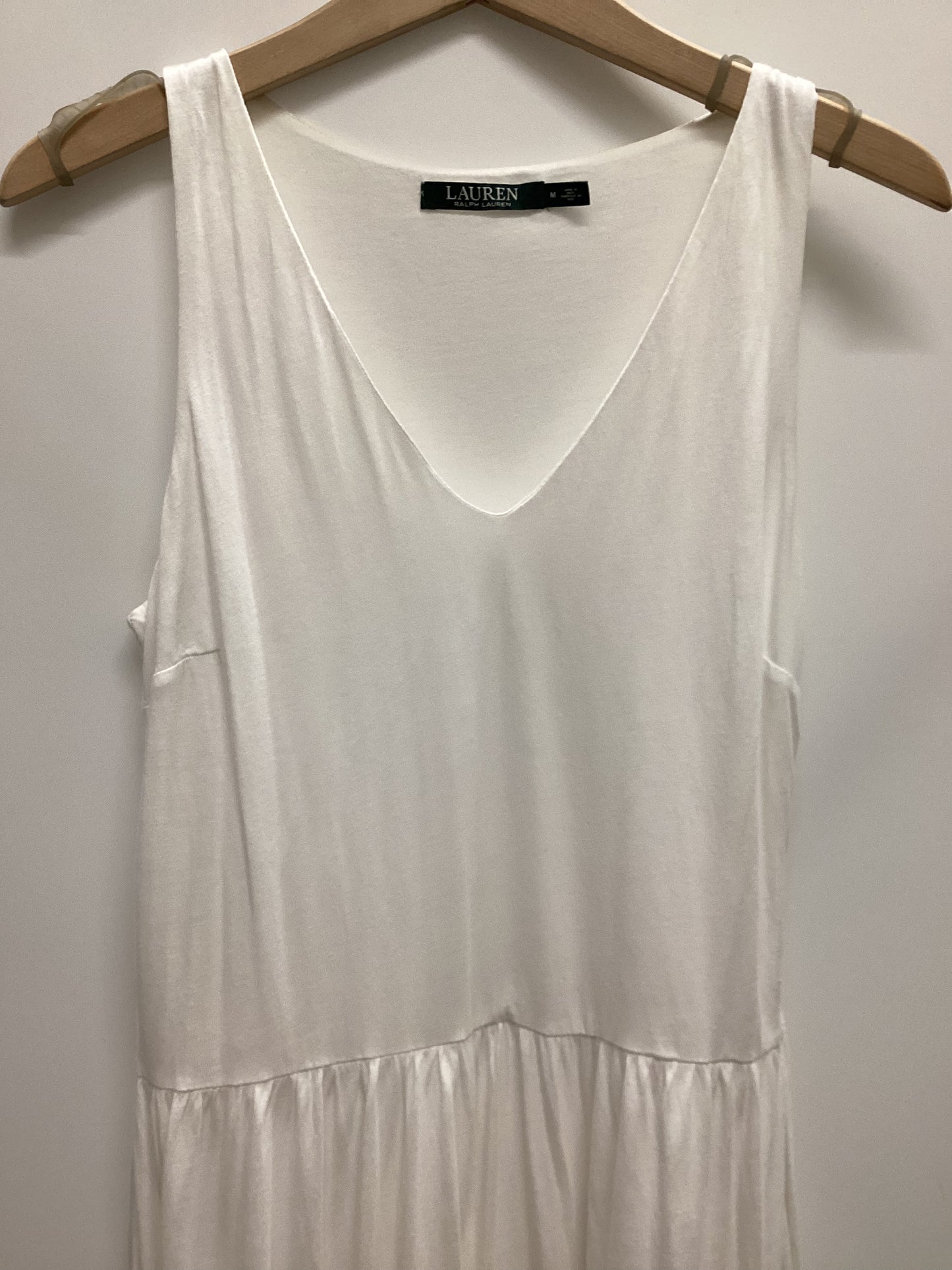 LAUREN Ralph Lauren 100% Cotton White Dress Size M