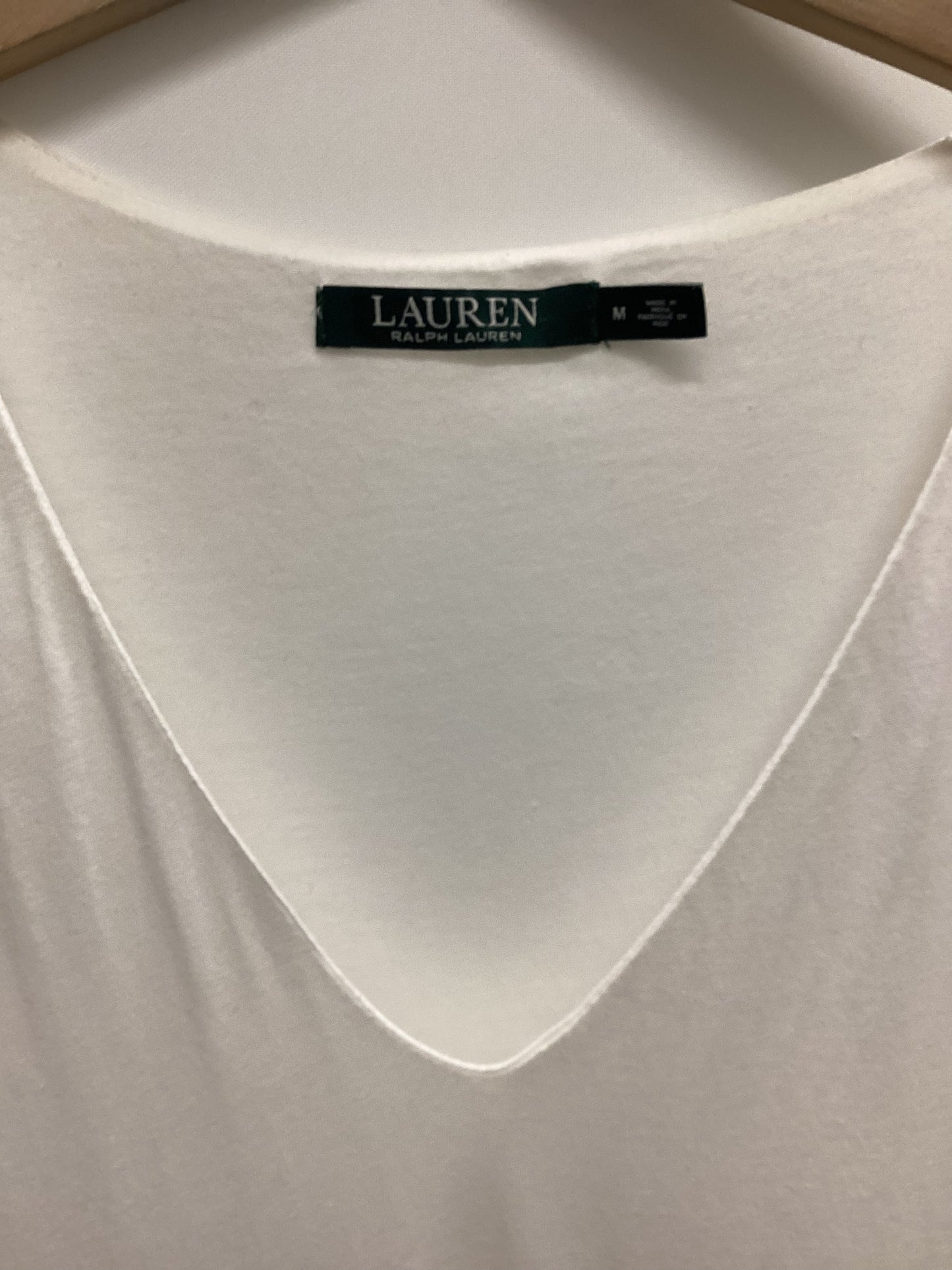 LAUREN Ralph Lauren 100% Cotton White Dress Size M
