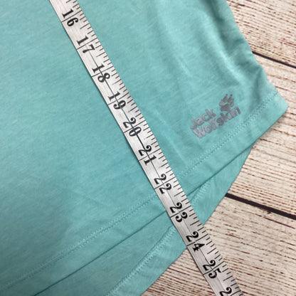 Jack Wolfskin Aquamarine Blue 3/4 Sleeve Top Size S