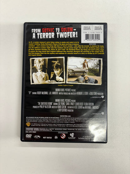 IT and The shuttered Room, Warner Home Video Horror Double Feature DVD, 1994/1966