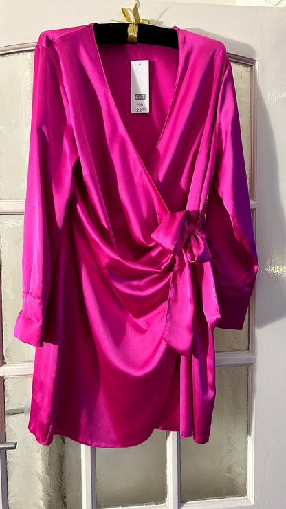 Hot Pink, Wrap Dress, 18 BNWT