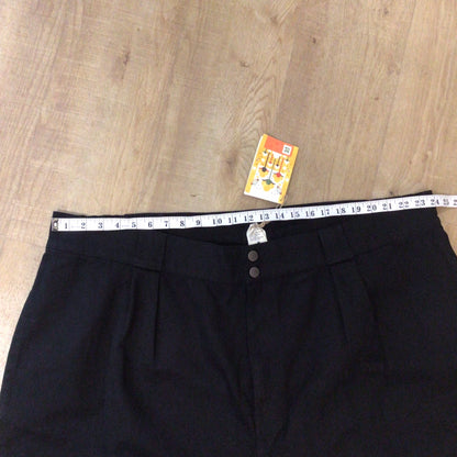 BNWT Lucy & Yak Black Addison Tapered Twill Trousers Size W50R