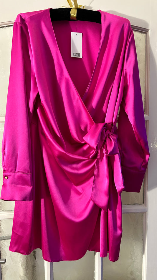 Hot Pink, Wrap Dress, 18 BNWT