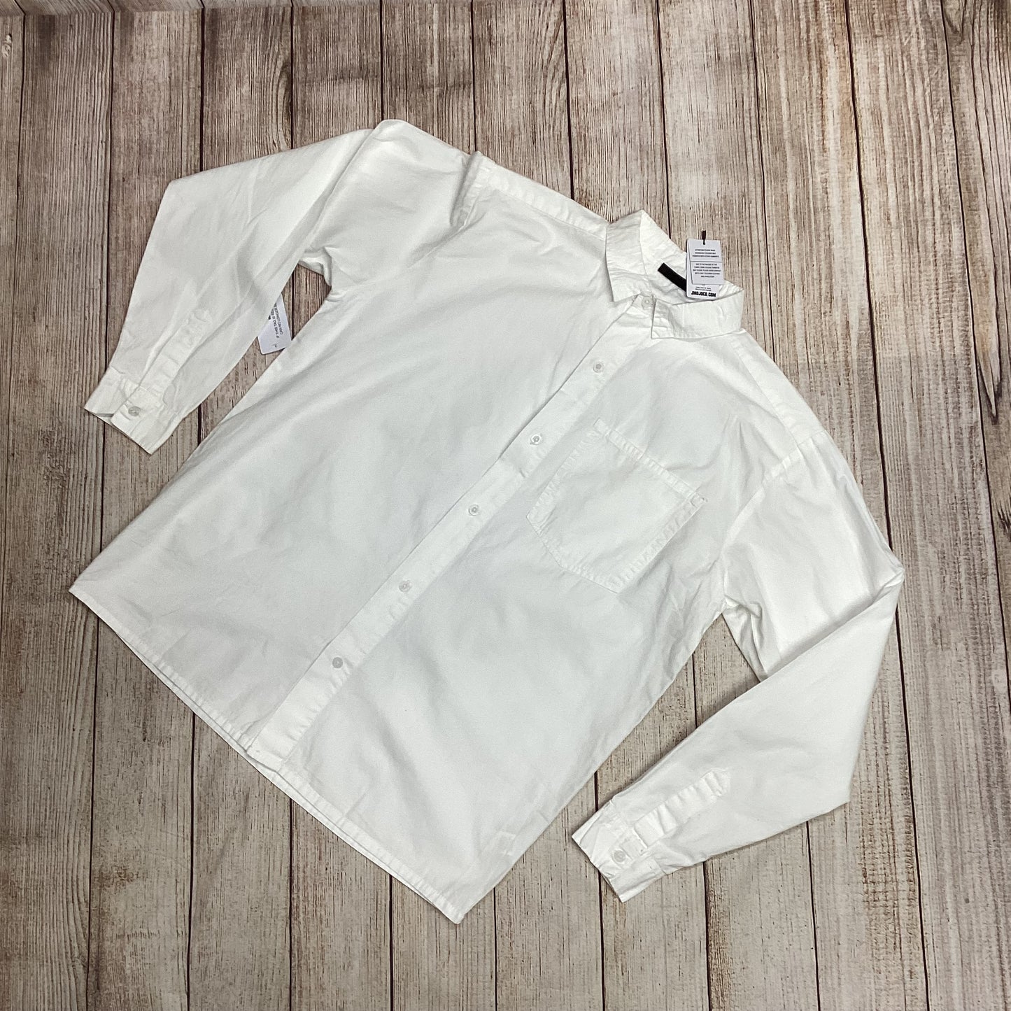 BNWT JMOJO White Long Sleeved Shirt Size XL