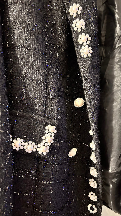Black Blazer, Gorgeous Detail, Ideal for mother of the Bride, 16
