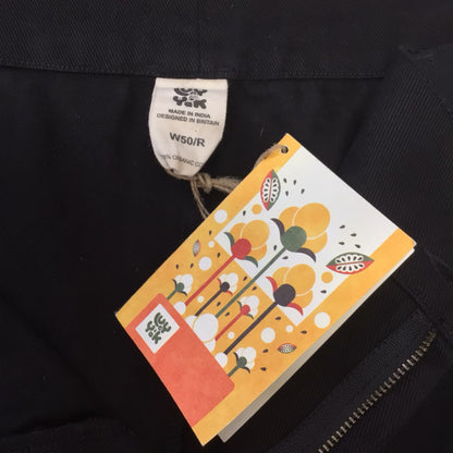 BNWT Lucy & Yak Black Addison Tapered Twill Trousers Size W50R