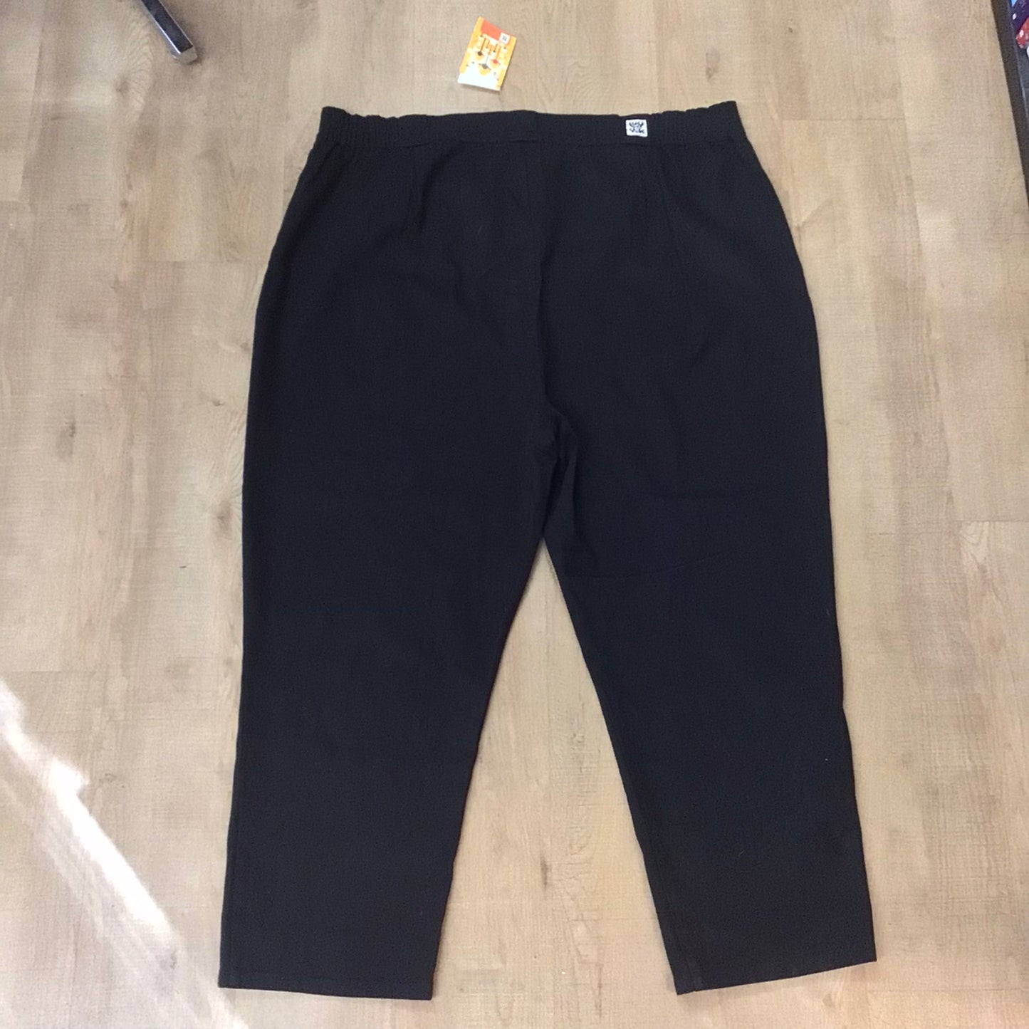 BNWT Lucy & Yak Black Addison Tapered Twill Trousers Size W50R