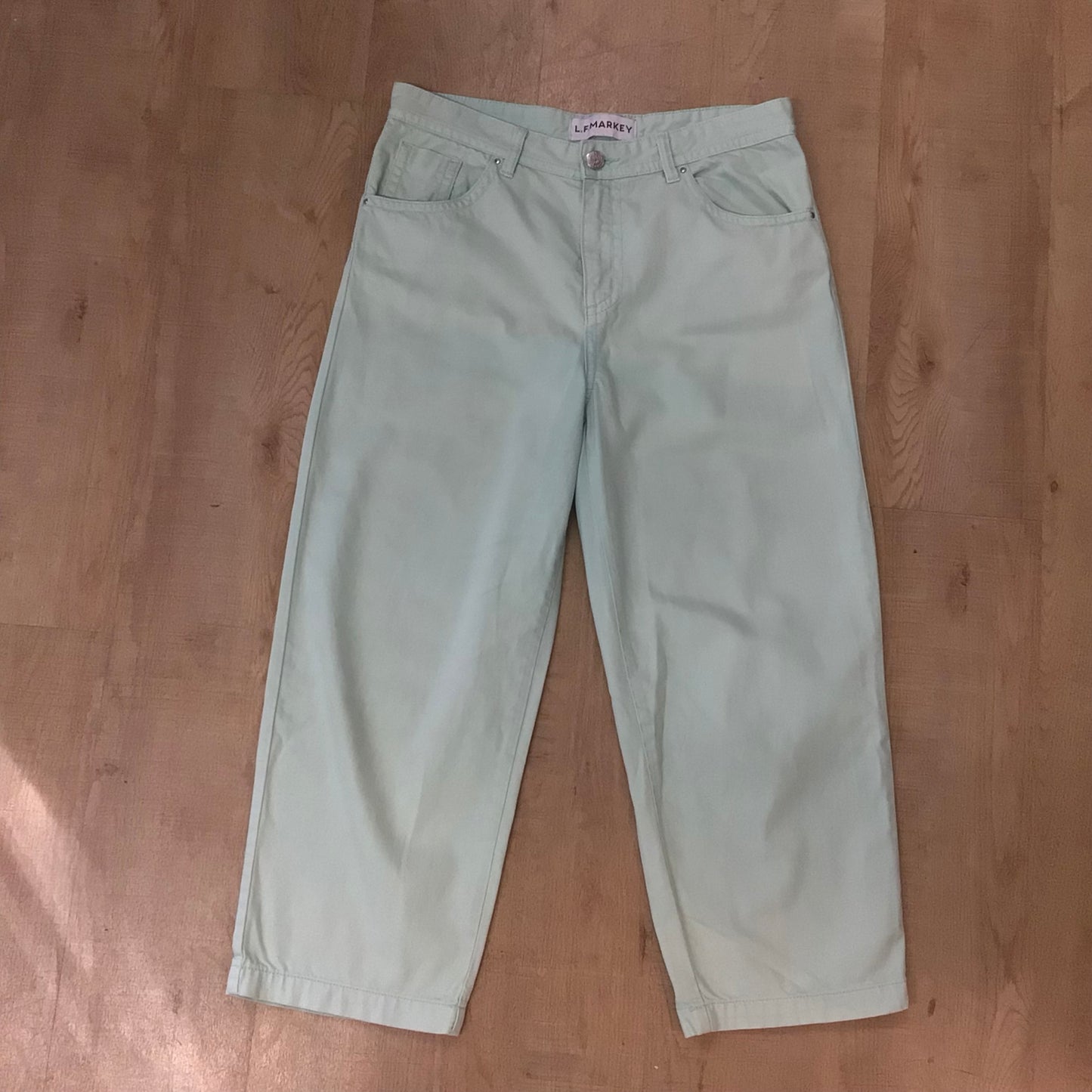 LF Markey Light Mint Green 100% Cotton Jeans Size 30