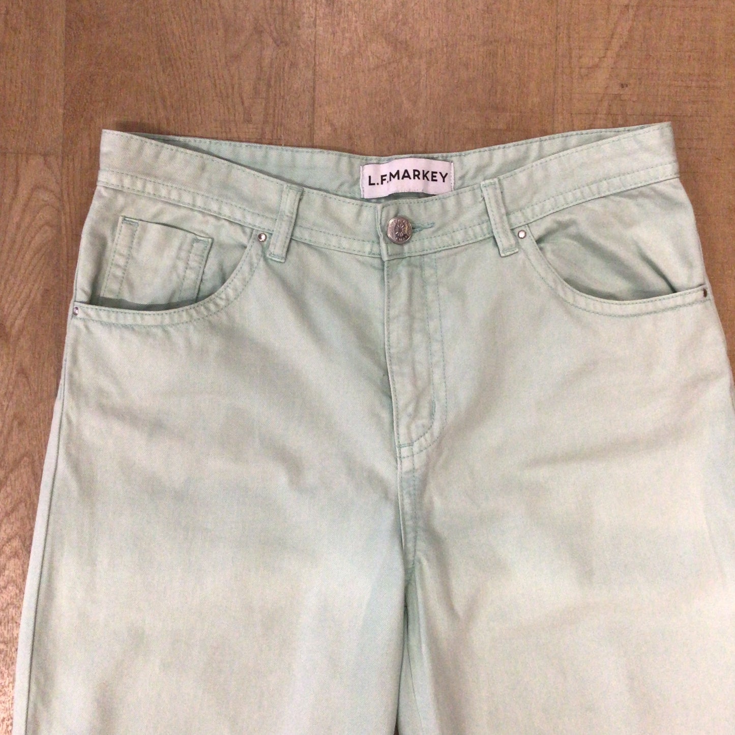 LF Markey Light Mint Green 100% Cotton Jeans Size 30