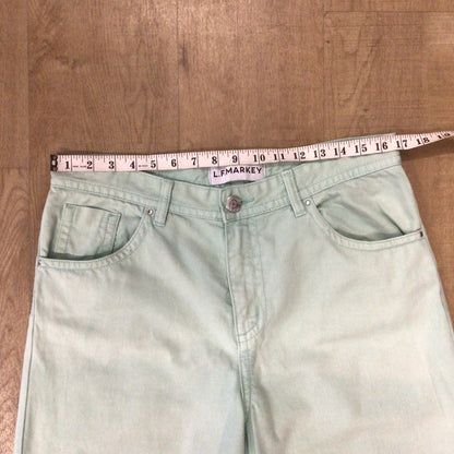 LF Markey Light Mint Green 100% Cotton Jeans Size 30